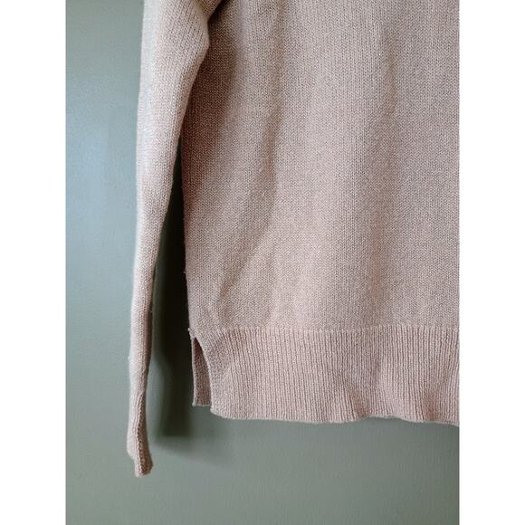 J crew Italian cashmere sparkly pink sweater xs baby doll ballet fairy core - Picture 2 of 6